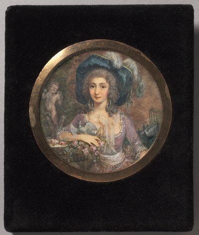 Porträt von Mademoiselle Colombi, 1788 von Jacques Delusee