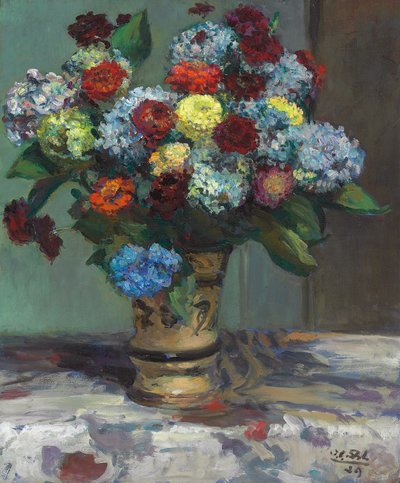 Blumenstrauß aus Hortensien, 1929 von Jacques Emile Blanche