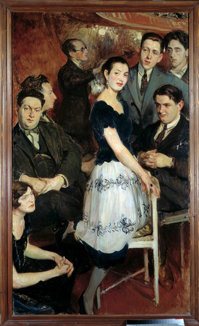 Die Gruppe der Sechs von Jacques Emile Blanche