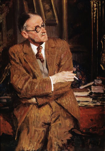 Porträt von James Joyce von Jacques Emile Blanche