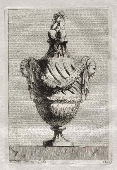 Vasenserie: Platte 21 von Jacques François Saly