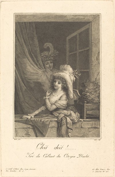 Chit chit von Jacques Louis Copia after Jean Baptiste Mallet