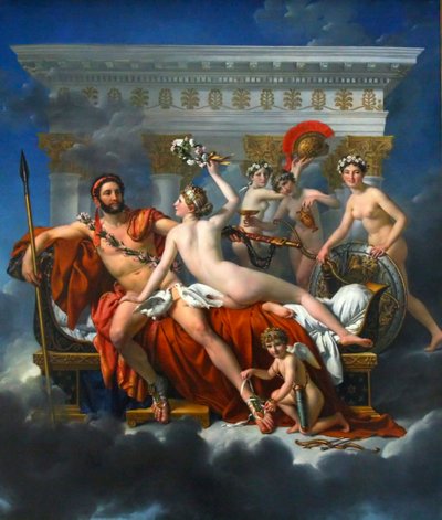 Mars wird von Venus entwaffnet von Jacques Louis David