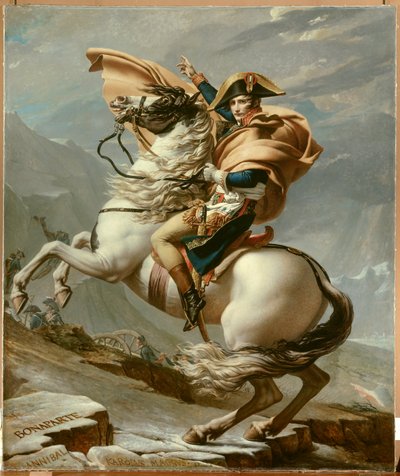 Napoleon überquert die Alpen von Jacques Louis David