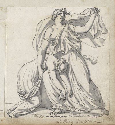 Niobe und ihre Tochter von Jacques Louis David