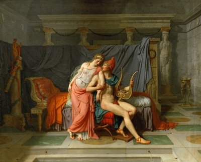 Die Lieben von Helena und Paris von Jacques Louis David