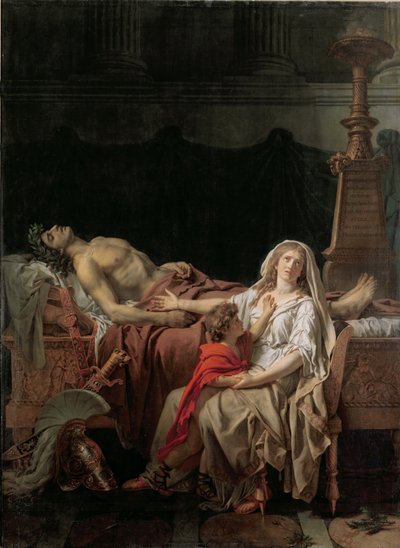Der Schmerz der Andromache, 1783 von Jacques Louis David