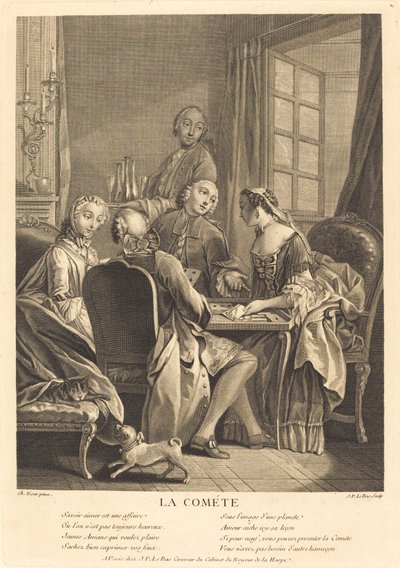 Der Komet von Jacques Philippe Le Bas after Charles Eisen