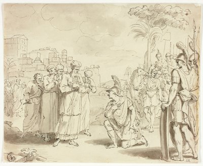 Alexander vor dem Hohepriester von Jacques Stella