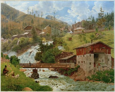 Ansicht von Bad Gastein von Jakob Alt