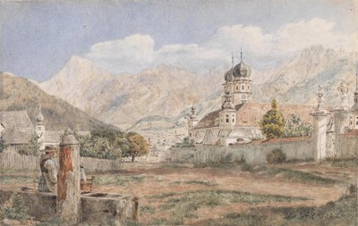 Blick auf Stift Stams in Tirol von Jakob Alt
