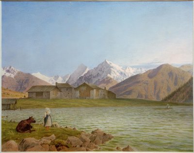 Der Haidersee gegen den Ortler von Jakob Alt