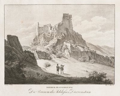 Niederösterreich, Die Ruinen des Schlosses von Jakob Alt