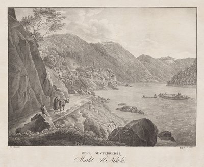 Niederösterreich, Markt St. Nikola von Jakob Alt