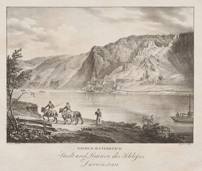 Niederösterreich, Stadt und Ruinen des Schlosses von Jakob Alt
