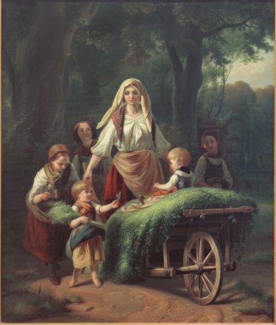 Die Heimkehr aus dem Walde von Jakob Becker