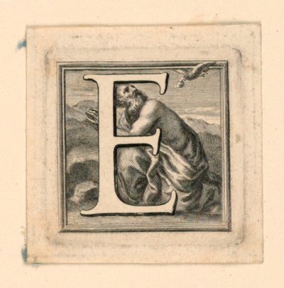 Verzierte Initiale E von Jakob Frey