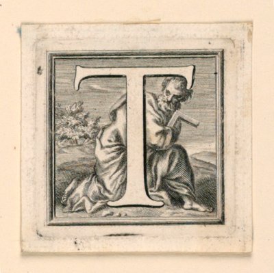 Dekorierter Großbuchstabe T von Jakob Frey