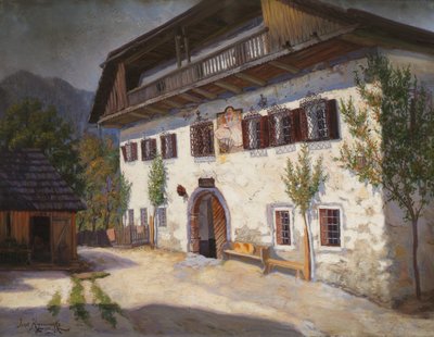 Der Gasthof Pettar in St. Agatha von Jakob Koganowsky