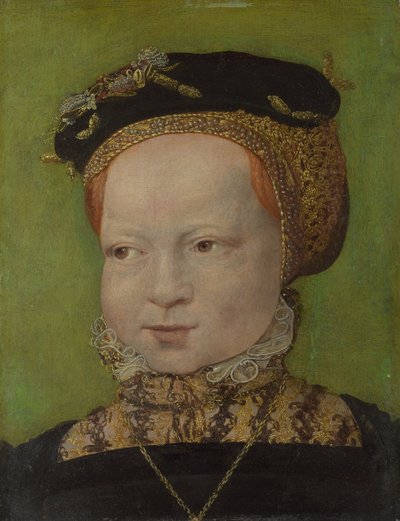 Porträt eines Mädchens, um 1545 von Jakob Seisenegger