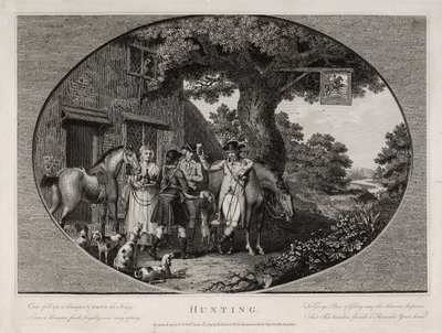 Jagd, graviert von Robert Pollard (1755-1838) von James (after) Pollard