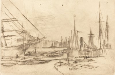 Eine Skizze von Billingsgate von James Abbott McNeill Whistler