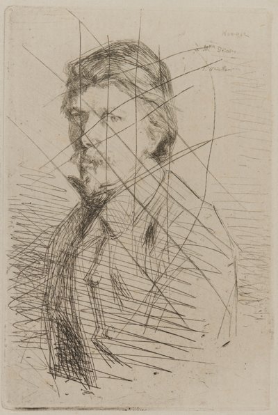 August Delâtre, 1858 von James Abbott McNeill Whistler
