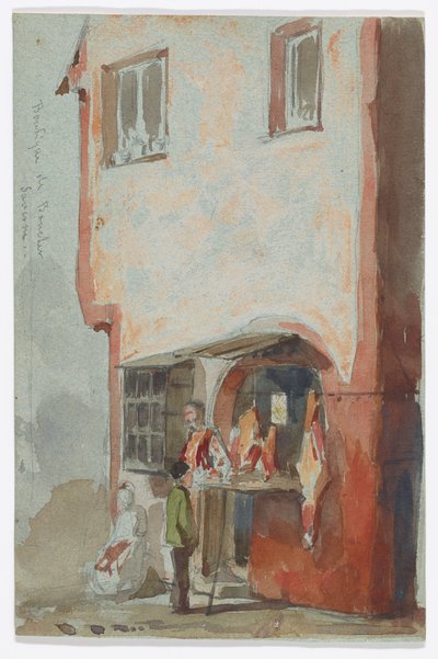 Boutique de Boucher – Saverne von James Abbott McNeill Whistler