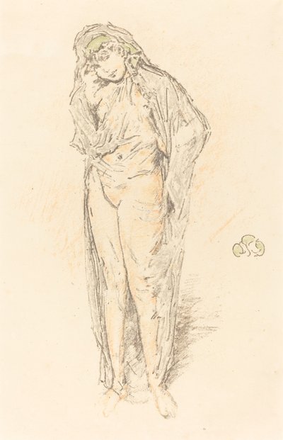 Gekleidete Figur, stehend, 1891 von James Abbott McNeill Whistler