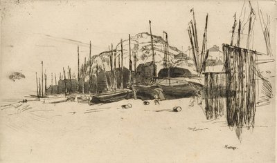 Fischerboote, Hastings von James Abbott McNeill Whistler