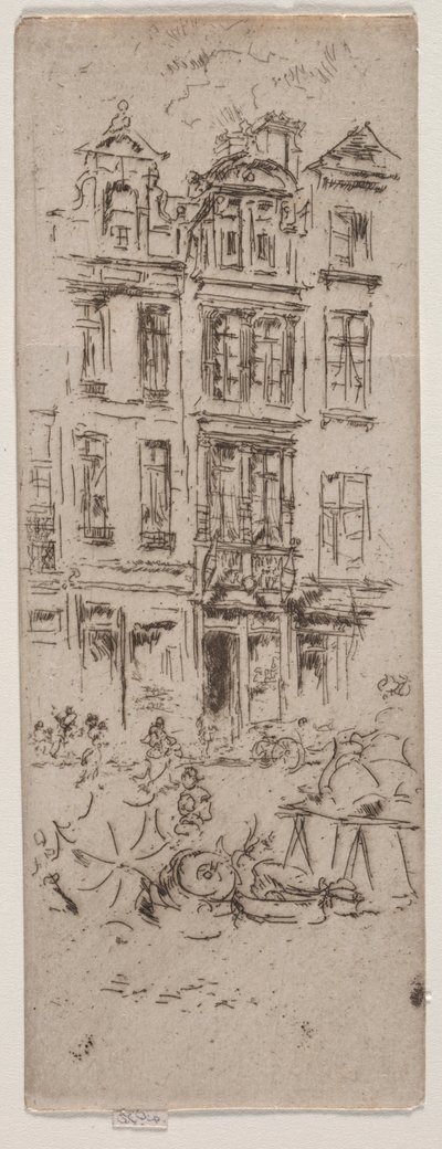 Blumenmarkt, Brüssel von James Abbott McNeill Whistler