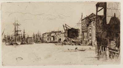 Freihandelskai, 1877 von James Abbott McNeill Whistler