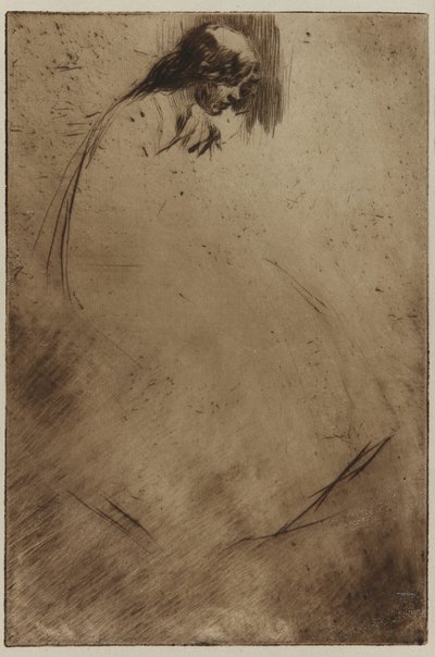 Jos gebeugter Kopf, 1861 von James Abbott McNeill Whistler