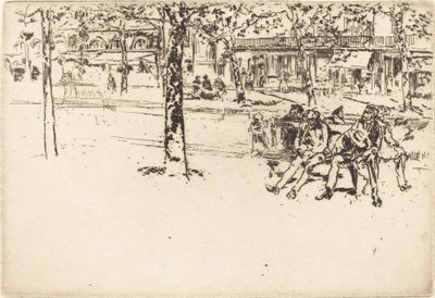 Le Boulevard Poissoniere, 1893 von James Abbott McNeill Whistler