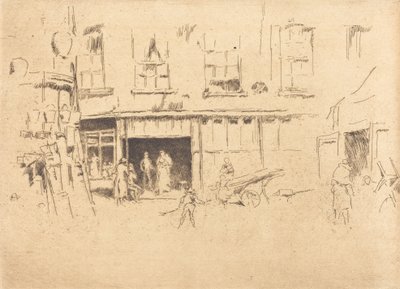 Kleiner Hof, um 1880-1881 von James Abbott McNeill Whistler