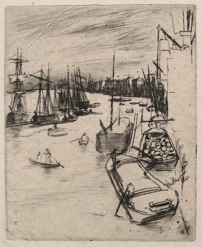 Little Wapping, 1861 von James Abbott McNeill Whistler