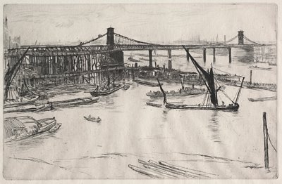 Alte Hungerford-Brücke von James Abbott McNeill Whistler