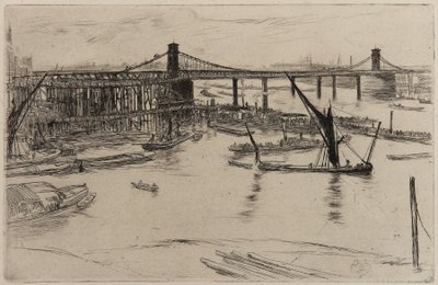 Alte Hungerford-Brücke, 1861 von James Abbott McNeill Whistler