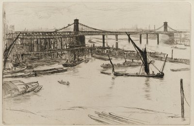 Alte Hungerford-Brücke, 1861 von James Abbott McNeill Whistler