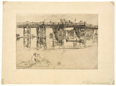 Alte Putney-Brücke, 1879 von James Abbott McNeill Whistler