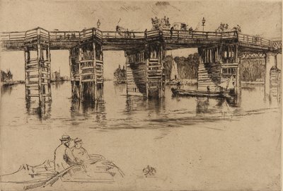 Alte Putney-Brücke, 1879 von James Abbott McNeill Whistler