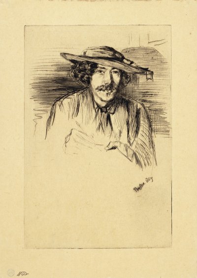 Porträt von Whistler, 1859 von James Abbott McNeill Whistler