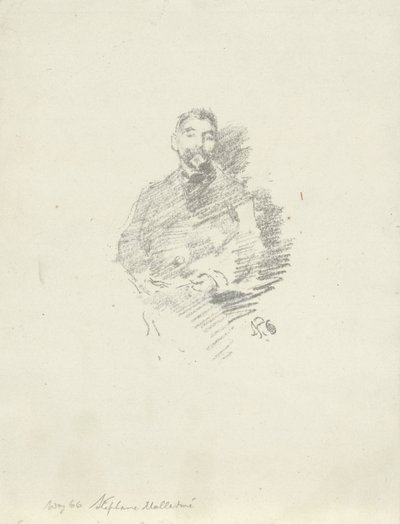 Porträt von Stéphane Mallarmé von James Abbott McNeill Whistler