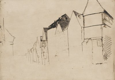 Skizze von Häusern, 1858 von James Abbott McNeill Whistler