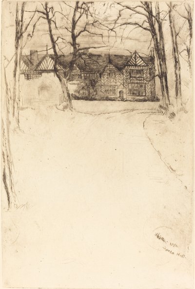 Speke Hall, Nr.1, 1870 von James Abbott McNeill Whistler