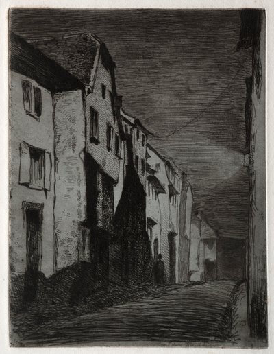 Straße in Saverne von James Abbott McNeill Whistler