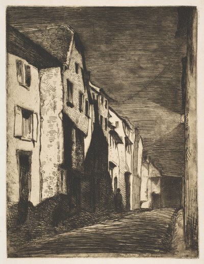 Straße in Saverne, 1858 von James Abbott McNeill Whistler