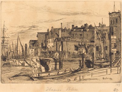 Thames-Polizei, 1859 von James Abbott McNeill Whistler