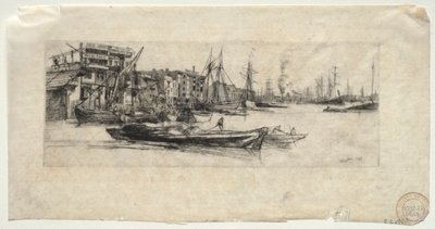 Thames Lagerhaus, 1859 von James Abbott McNeill Whistler