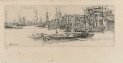 Thames Lagerhäuser, 1859 von James Abbott McNeill Whistler